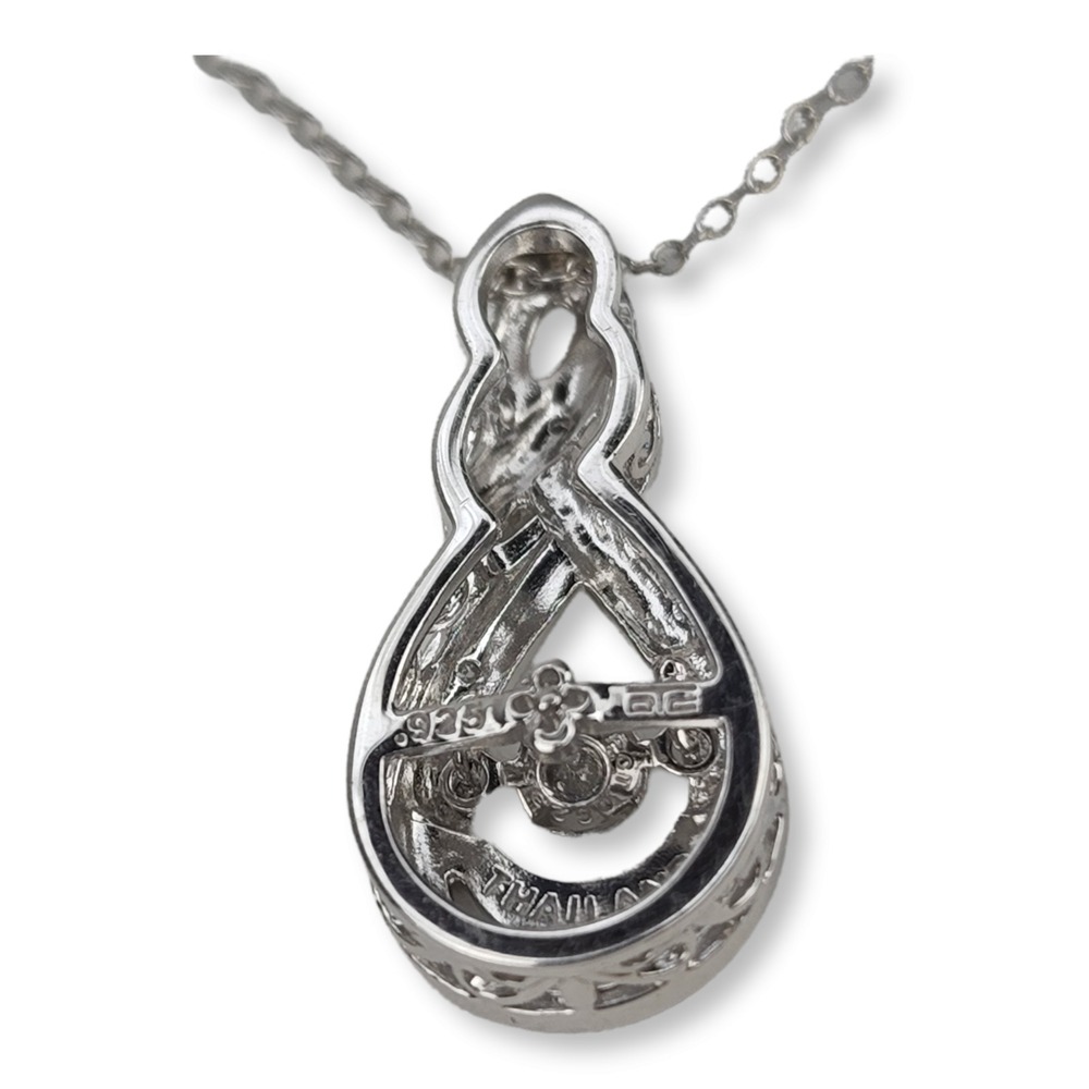 Sterling Silver 925 Diamond Pendant with Chain Necklace O.C. Tanner Jewelry Co. - Picture 4 of 7